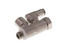Clapet anti-retour pilote 4mm & G1/8'' coude mâle laiton 0.5-10bar (7-145psi)