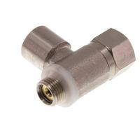 Clapet anti-retour pilote G1/8'' coude mâle-femelle laiton 0.5-10bar (7-145psi)