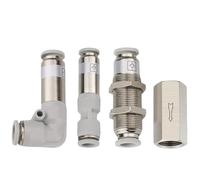 Clapet anti-retour pneumatique 6 mm, 8 mm, 10 mm, 1/4, 3/8, 1/2, unidirectionnel, sans valve, valve en laiton unidirectionnelle, adaptateur de raccord de tuyau d'air(Spv-12)