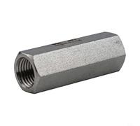 Clapet anti-retour pneumatique en acier inoxydable G1/4 à filetage interne 1 voie pour applications industrielles, connexion fiable du joint de virole