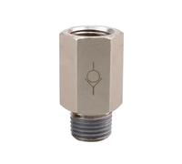 Clapet anti-retour pneumatique en laiton, filetage mâle femelle 1/4", 3/8", 1/2", BSPT, adaptateur de raccord de tuyau(APCVF,BSP1I2_CHECK VALVE)