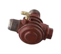 Clapet anti-retour pour compresseur d'air avec 3 ports filetés mâles, pour une construction en fer durable pour une connexion sécurisée entre le tube, le réservoir et le piston dans l'atelier (2,5 x