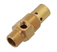 Clapet anti-retour pour compresseur d'air, filetage de compression mâle G3/8 NPT vers G1/2, valve de sécurité en laiton zinc avec port de déchargement G1/8 pour réservoir