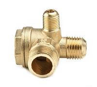 Clapet anti-retour pour compresseur d'air, valve de coupure en laiton avec raccords filetés pour pompes à air et outils de 10 mm, 14 mm, 16 mm
