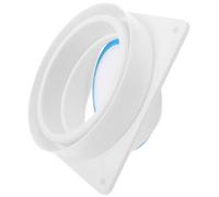 Clapet Anti-retour pour Conduit de Fumée, Volet Double Pp Blanc | Fermeture Automatique à Lamelles, Usage la Cuisine de Restaurant et Hôtel, Modèle Intermédiaire