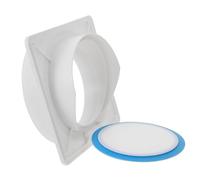 Clapet Anti-retour pour Conduit de Hotte Aspirante, Blanc Pp | Volet à Lames Fermeture Automatique, Pièce de Remplacement Cuisine D’hôtel et Restaurant