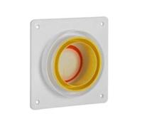 Clapet anti-retour pour conduit de salle de bain et canalisation, matériau ABS avec joint d'étanchéité en silicone, anti-adhérence et prévention des mouches, compatible avec conduits de 14 à 18 cm ou