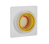 Clapet anti-retour pour conduit de ventilation de salle de bain avec matériau ABS et joint d'étanchéité en silicone pour éviter les fuites et l'entrée de mouches, résistant aux hautes températures (D)