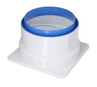 Clapet anti-retour pour hotte cuisine, 150 à 180 mm, avec joint silicone | Fermeture automatique par ressort inox, corps ABS résistant aux fumées, étanchéité renforcée par joint souple