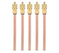 Clapet Anti-retour pour Réfrigérateur, 5 Pièces, Valve de Service D'accès Unidirectionnel, Vannes de Remplissage de Climatisation avec Capot, Conception Moletée