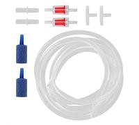 Clapet anti-retour pour tuyau d’oxygène d’aquarium, ensemble de pierres à bulles pour aquarium, accessoires d’aération pour aquarium, kit complet de pierres à bulles avec (Combinaison A)