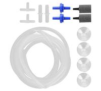 Clapet anti-retour pour tuyau d’oxygène d’aquarium, ensemble de pierres à bulles pour aquarium, accessoires d’aération pour aquarium, kit complet de pierres à bulles avec (Tube à oxygène combiné F2