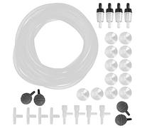 Clapet anti-retour pour tuyau d’oxygène d’aquarium, ensemble de pierres à bulles pour aquarium, accessoires d’aération pour aquarium, kit complet de pierres à bulles avec (Combinaison de tuyaux de 8