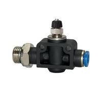 Clapet anti-retour pour tuyau de 6 mm de diamètre, série bleue, droite, G 1/8 a. Charge maximale : 15 bars, KS/MS en version, accélération G-S.