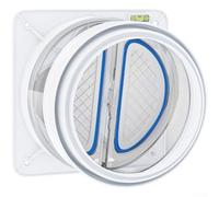 Clapet anti-retour pour tuyau réducteur de hotte utilisant des bandes d'étanchéité doubles et un mécanisme entraîné par gravité pour améliorer la sécurité de la fumée de cuisine