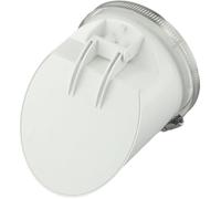 Clapet Anti-retour PVC 110mm avec Filtre Blanc, Anti-odeurs et Insectes pour Drainage Extérieur .
