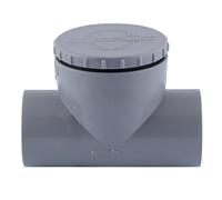 Clapet anti-retour PVC 32mm à coller gris Fitt
