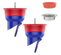 Clapet anti-retour Qrity, 2 pièces, douche, siphon de sol, vanne de vidange, égout, noyau, silicone, anti-odeur, bouchon Étiquette