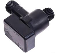 Clapet anti-retour sous vide pour système d'eau de camping-car et contrôle du débit de piscine, clapet anti-retour en plastique de 72 mm, clapet anti-retour d'eau noir pour connecteur de tuyau