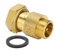Clapet anti-retour télescopique en laiton pour compteur d'eau, valve automatique pour la prévention du refoulement et le maintien de l'efficacité du système sous pression (DN15)