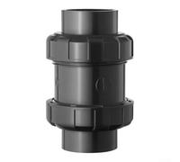 Clapet anti-retour True Union en PVC de 3,8 cm pour irrigation | Construction en UPVC pour l'abrasion et la résistance pour l'irrigation de piscine ou les applications de spa. Annexe 80 pour