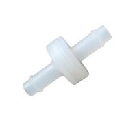 Clapet anti-retour unidirectionnel 1/4" en PVDF for générateur d'oxygène et d'ozone, clapet anti-retour en plastique, corps en PVDF de 6 mm, diaphragme FKM