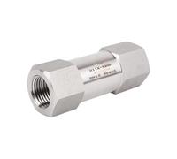 Clapet anti-retour unidirectionnel à ressort en acier inoxydable 316, haute pression 4500psi, 1/8", 1/4", 3/8", 1/2", 3/4" -2" BSPT femelle, 1 pièce(1",BSPT_SS316L_FEMALE TO FEMALE)