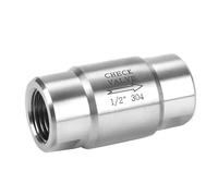 Clapet anti-retour unidirectionnel en acier inoxydable 304 à filetage femelle 1/8", 1/4", 3/8", 1/2", 3/4", 1", 1-1/4", 1-1/2", 2"(1")