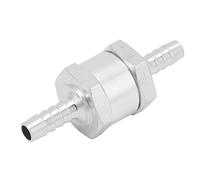 Clapet anti-retour unidirectionnel en alliage d'aluminium universel pour carburant, essence, huile, essence, eau (6 mm)