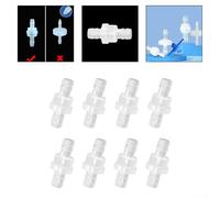 Clapet anti-retour unidirectionnel en plastique 8 pièces pour contrôler efficacement le débit d'eau et prévenir le reflux dans les applications pneumatiques (12 mm)