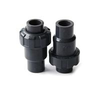 Clapet anti-retour unidirectionnel for pompe à gaz d'aquarium-dispositif hémisphérique en PVC, diamètre intérieur 20-50mm, noir