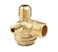 Clapet anti-retour unidirectionnel pour compresseur d'air en cuivre à trois voies utilisé pour remplacer les accessoires de pompe à air de compresseur d'air 16 x 14 x 10 mm