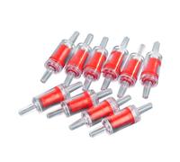 Clapet anti-retour unidirectionnel pour pompe à air d'aquarium, rouge, 5,3 cm, plastique durable, diamètre intérieur de 4 mm, lot de 10