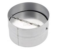 Clapet anti-retour - Universel - 150mm - Acier - Joint en mousse dure - Limite bruit