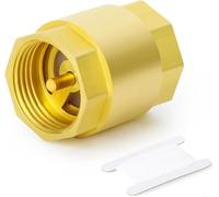 Clapet anti-retour vertical en laiton de 30,5 cm avec fonctionnement hydraulique pour un contrôle fiable du débit et une prévention du refoulement dans les systèmes d'eau (3,8 cm)
