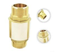 Clapet anti-retour vertical en laiton, filetage DN15-DN25 G, système de contrôle du débit d'eau unidirectionnel, conception à ressort, composant de tuyauterie d'alimentation (2,5 cm - 300 g)
