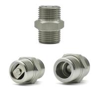 Clapet anti-retour vertical hexagonal à filetage BSP 1/4" 3/8" 1/2" 3/4" 1" en acier inoxydable 304(Male to Male,3/8")