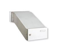 BURG-WÄCHTER, Entrée de boîte aux Lettres avec Porte-étiquette, Acier, Blende 794 W, Blanc