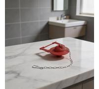 Clapet de chasse d'eau en silicone 5,1 cm de rechange pour robinet de chasse d'eau - Joint en caoutchouc rouge pour réparation de réservoir - Compatible avec les modèles Ankara Fables Laureate Rosario