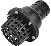 Clapet de pied pour pompe à eau Clapet anti-retour plat en PVC noir basse pression pour machine à fluides (2in)