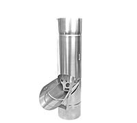 Clapet de tuyau de pluie avec tamis en zinc titane dans les tailles 76, 80, 87 et 100 mm (100 mm)