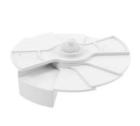 Clapet de Ventilation Rond 4 Pouces en Plastique Blanc pour Conduits | Réglage du Débit, Positions de Verrouillage Multiples, Équilibre des Zones, Rénovation et Hôtels