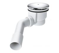 Clapet de vidage horizontal Pour receveurs de douche UNIVERSAL, chromé (49534000)