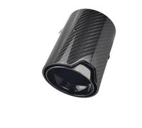 Clapet echappement Adapté aux modèles M2 F87 M3 F80 M4 F82 F83, échappement modifié adapté aux Voitures, Silencieux arrière en Fibre de Carbone, Embouts de Tuyau Noirs Adaptateur de Valve(Black,60mm)