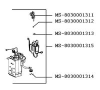 Clapet (repère MS-8030001311) Cafetière Expresso (MS-8030001311 KRUPS)