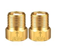 Clapets anti-retour 1 voie en laiton robuste - Anti-fuite - Contrôle du débit vers l'extérieur - Pour systèmes de tuyauterie et tuyaux d'eau