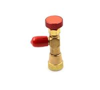 Clapets Anti-Retour 13 * 7 * 5 cm R410A Adaptateur de sécurité de soupape de climatisation de réfrigération 1/4 SAE mâle à 5/16 Pouces SAE Famale Valves de Tuyau de Charge