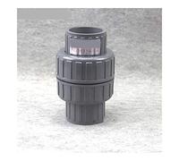 Clapets anti-retour 1pc 32-63mm diamètre intérieur PVC unidirectionnel clapet UPVC raccord de tuyau for l'irrigation jardin Aquarium Fish Tank Aaapter(Inner Dia.32mm)