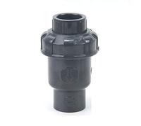 Clapets anti-retour 20mm 25mm 32mm 40mm 50mm Noir Upvcnon-Return Flap Valve unidirectionnel 20MM Clapet intérieur vertical et horizontal général 1pc(Inner 63mm)