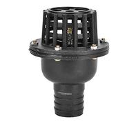 Clapets anti-retour de pompe à eau, clapet de pied plat en PVC noir basse pression for Machine à fluide, vanne d'eau 1,5 pouces/2 pouces/2,5 pouces/3 pouces/4 pouces(4 Inch)